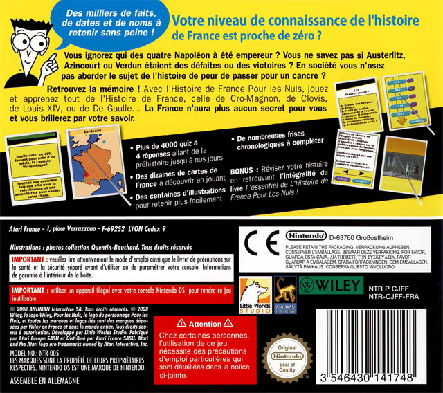 L'Histoire de France pour les Nuls — Box back