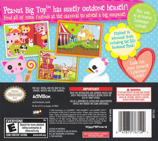 Lalaloopsy: Carnival of Friends — Box back