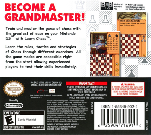 Learn Chess — Box back