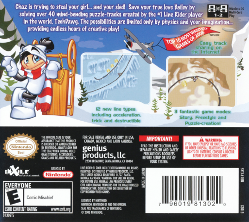 Line Rider : Freestyle — Box back
