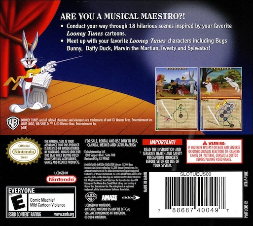 Looney Tunes - Cartoon Concerto — Box back