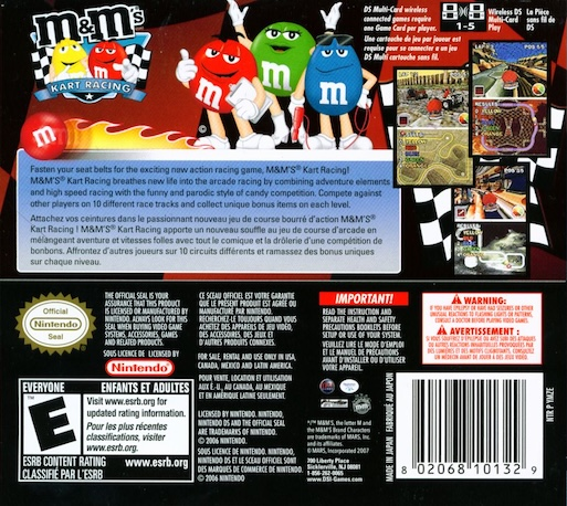 M&M's : Kart Racing — Box back