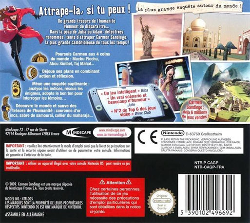 Mais Ou Se Cache Carmen Sandiego - Mystere Au Bout Du Monde — Box back