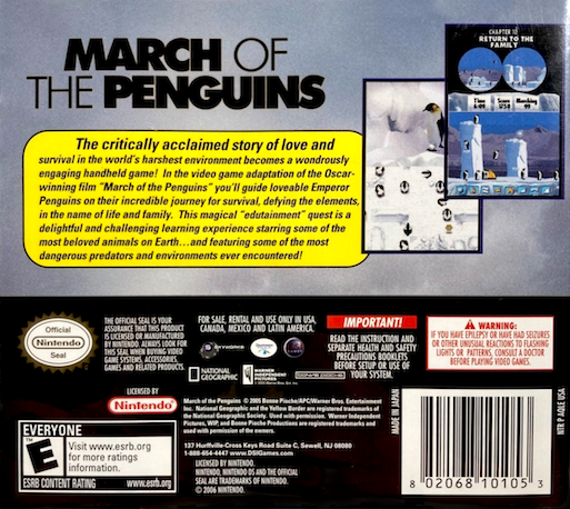 March Of The Penguins — Box back