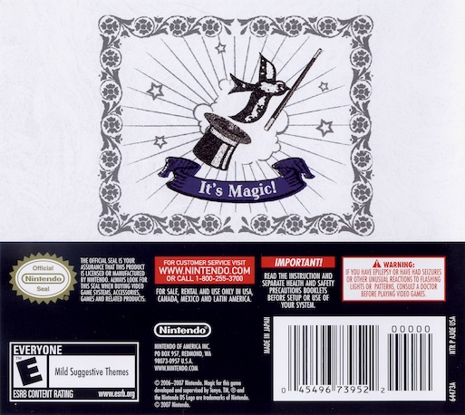 Master of Illusion — Box back