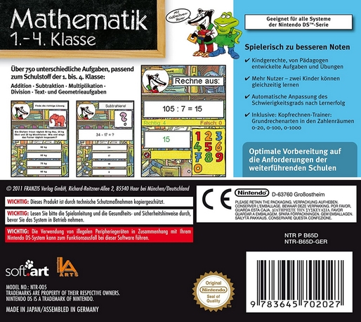 Mathematik 1.-4. Klasse 2012 — Box back