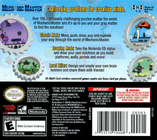 Mechanic Master — Box back