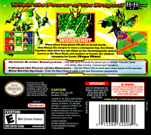 MegaMan Star Force: Dragon — Box back
