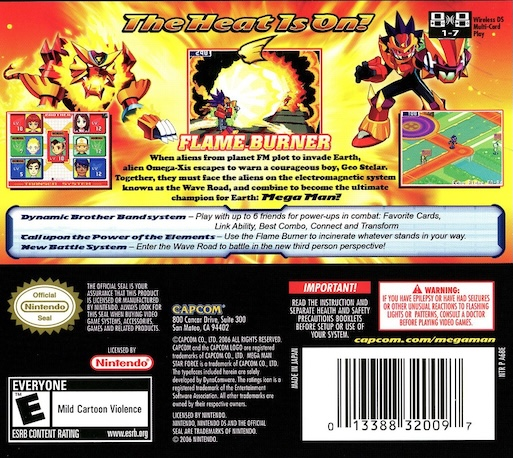Mega Man Star Force - Leo — Box back