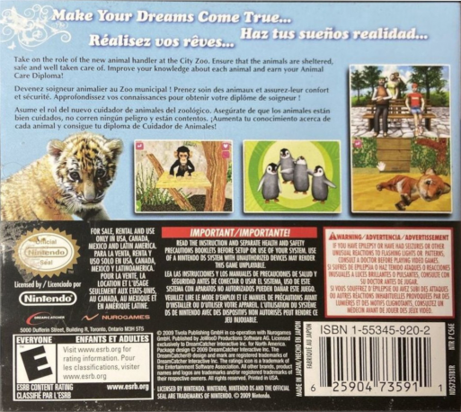 Mein Eigener Tierbaby-zoo — Box back