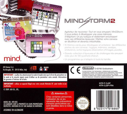 Mind, Body & Soul : MinDStorm 2 — Box back