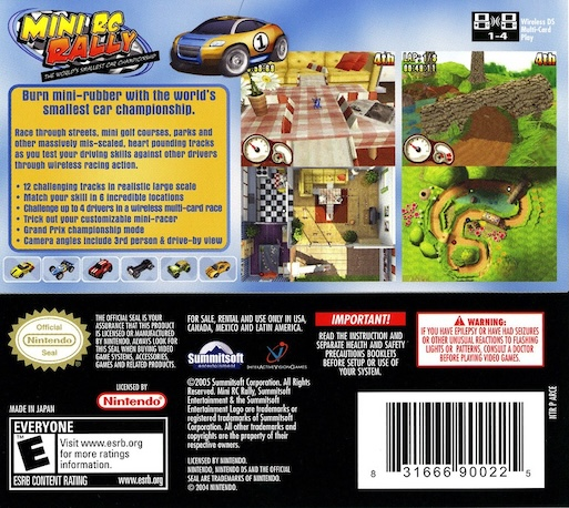Mini Rc Rally — Box back