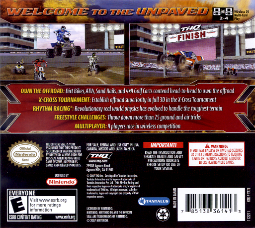 Mx Vs. Atv Untamed — Box back