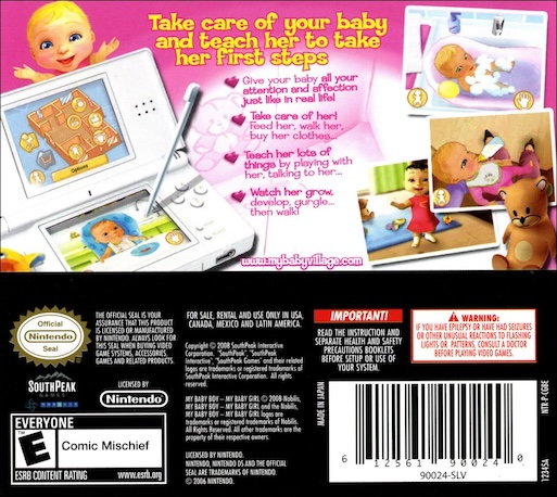 My Baby: Girl — Box back