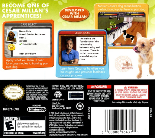 My Dog Coach : Understand Your Dog with Cesar Millan — Box back