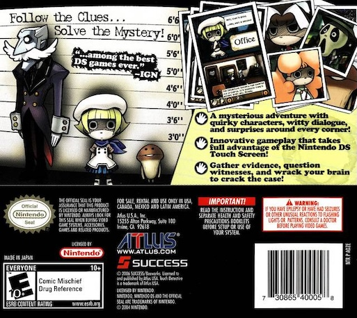 Mystery Detective — Box back