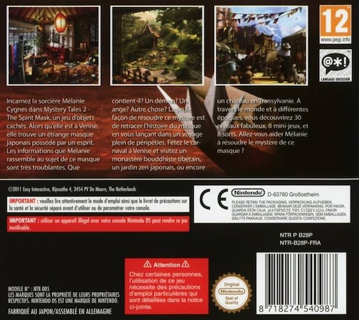Mystery Tales 2 : The Spirit Mask — Box back