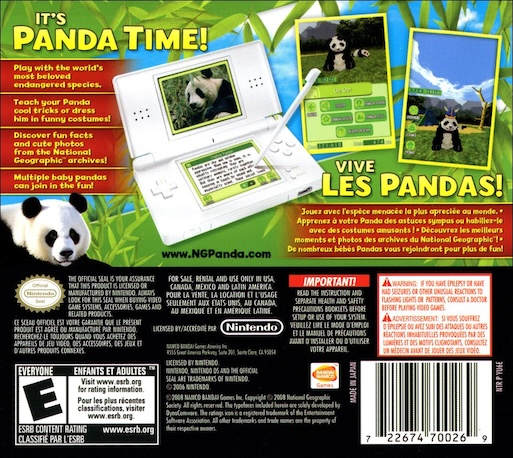 National Geographic - Panda — Box back