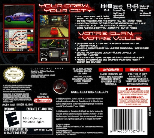 Need for Speed Carbon : Own the City — Box back