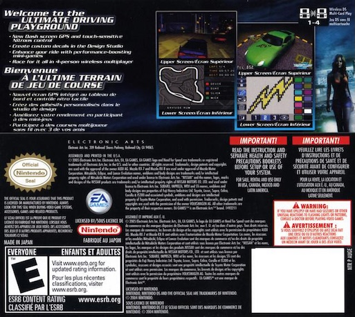 Need for Speed : Underground 2 — Box back