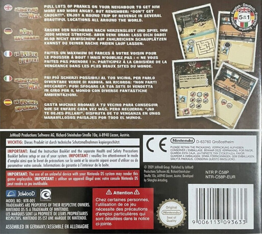 Neighbours From Hell — Box back