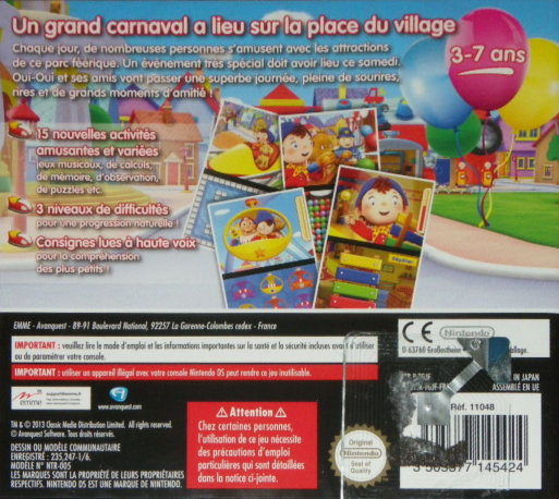 Oui-Oui et le Grand Carnaval des Jouets — Box back