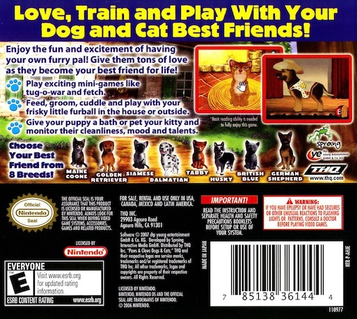 Paws & Claws - Best Friends - Dogs & Cats — Box back