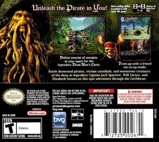 Pirates Of The Caribbean - Dead Man's Chest — Box back