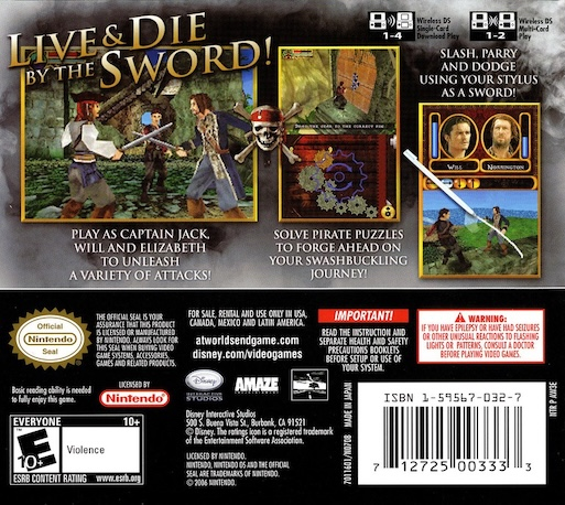 Pirates Of The Caribbean: At World's End — Box back