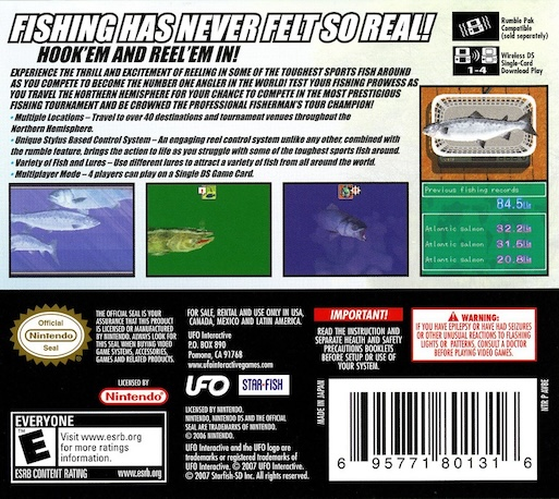 Professional Fisherman's Tour - Northern Hemispher — Box back