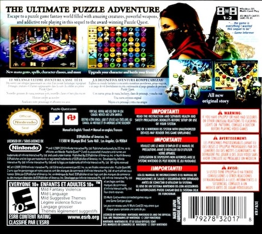 Puzzle Quest 2 — Box back