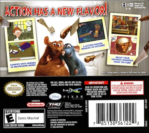 Ratatouille — Box back
