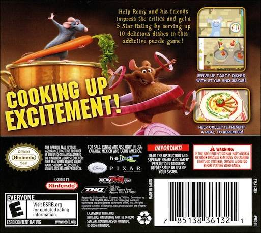 Ratatouille - Food Frenzy — Box back