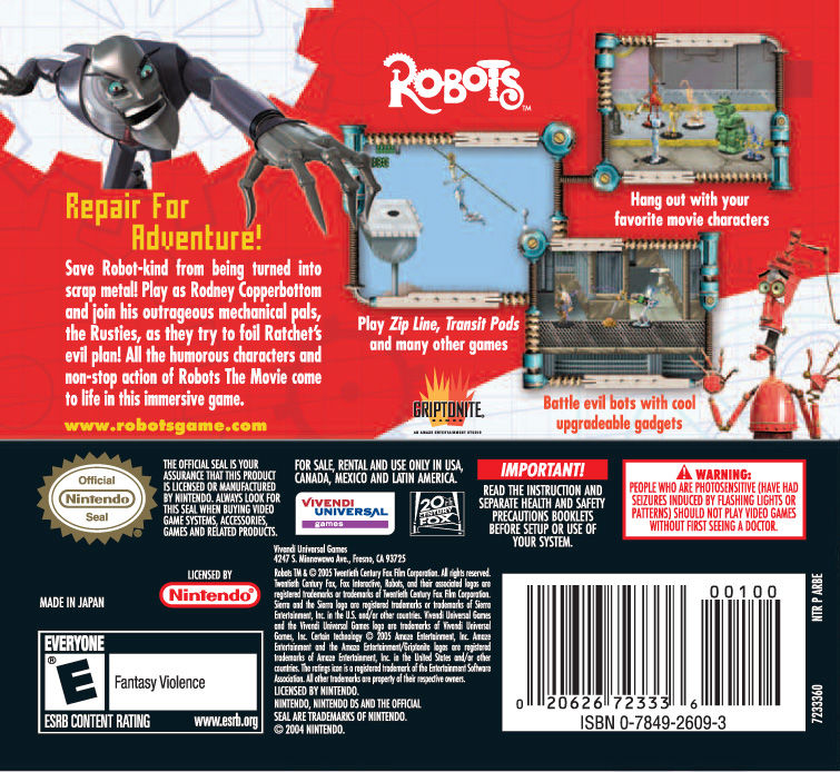 Robots — Box back