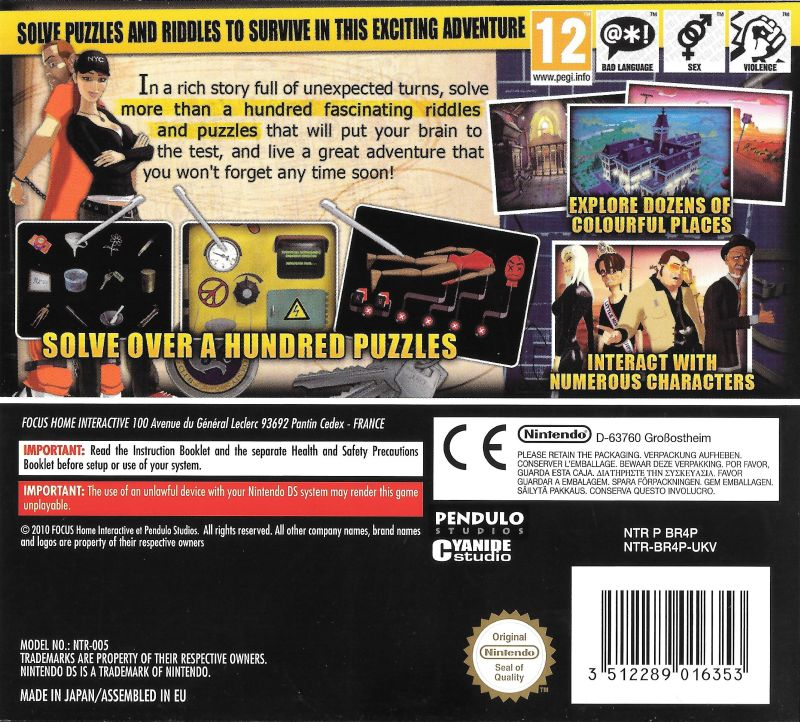 Runaway : A Twist of Fate — Box back