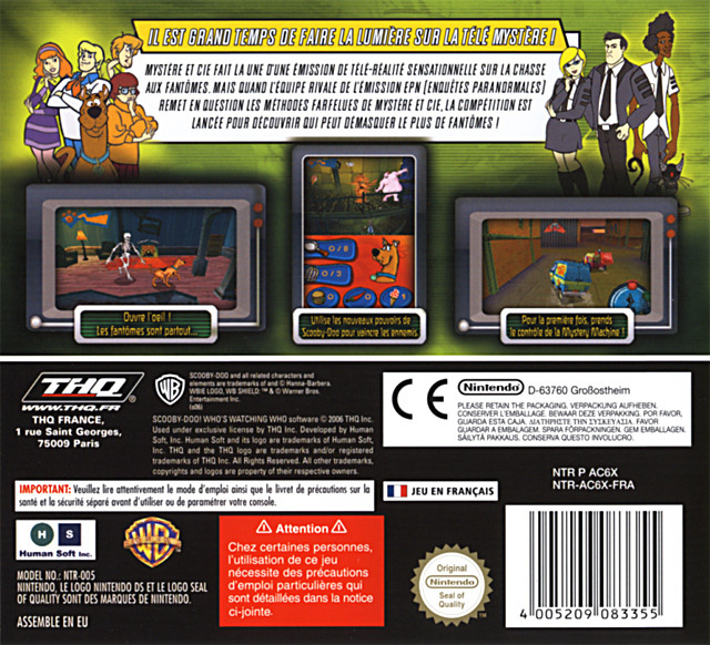Scooby-Doo! : Qui Regarde Qui — Box back