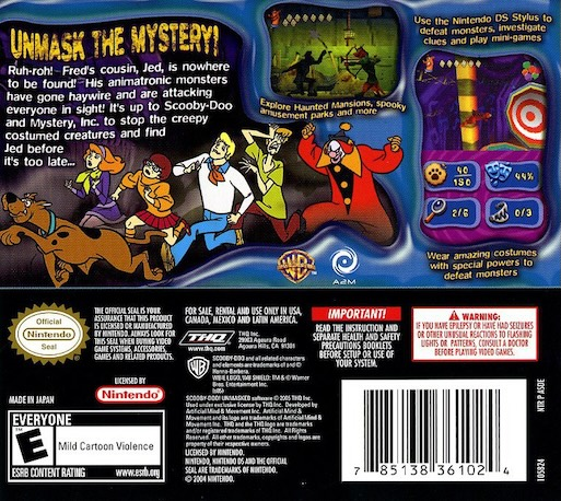 Scooby-Doo! Unmasked — Box back