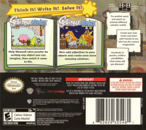Scribblenauts Collection — Box back