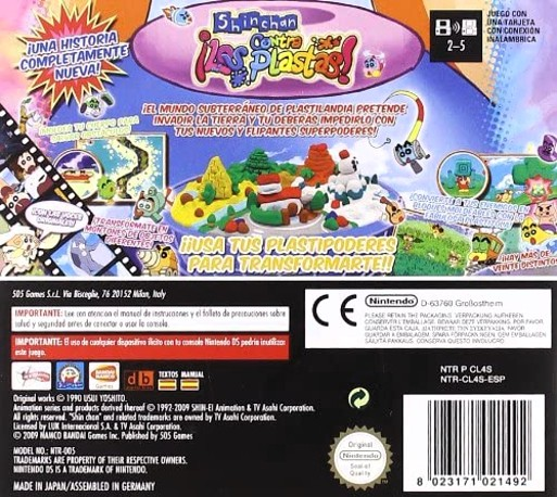 Shin chan contra los Plastas! — Box back