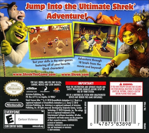 Shrek - Forever After — Box back