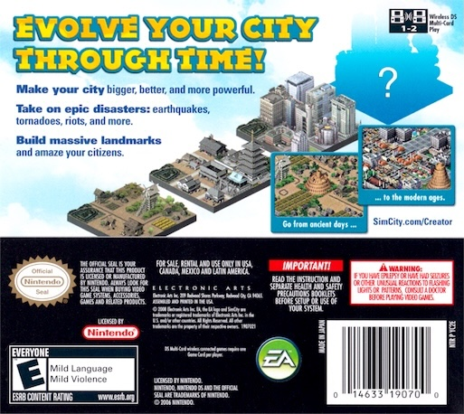SimCity - Creator — Box back
