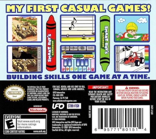 Smart Boy's Gameroom — Box back