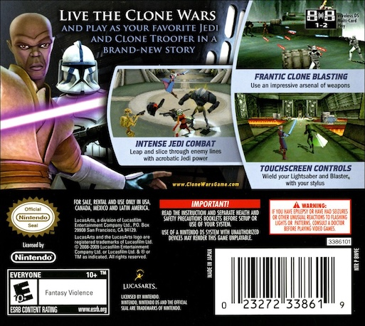 Star Wars - The Clone Wars - Republic Heroes — Box back