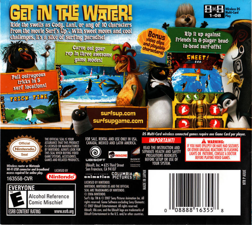 Surf's Up — Box back