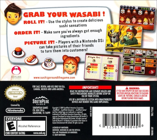 Sushi Go Round — Box back
