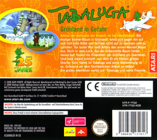 Tabaluga - Gruenland In Gefahr — Box back