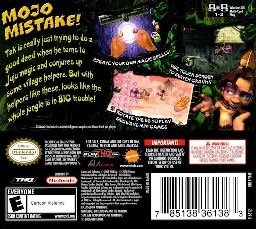 Tak - Mojo Mistake — Box back