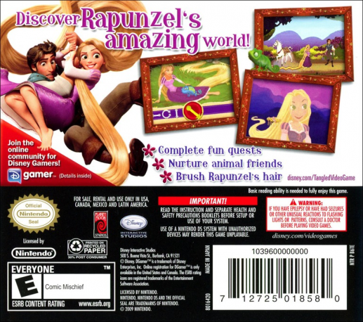 Tangled — Box back