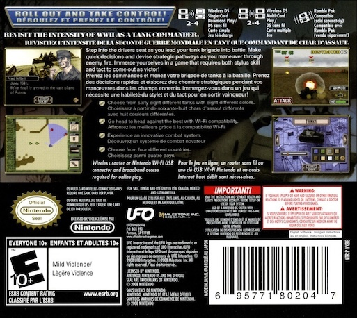 Tank Beat 2 Gekitotsu! Deutsch-gun vs. Rengou-gun — Box back