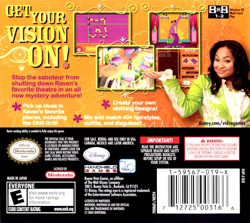 That's So Raven - Psychic On The Scene — Box back